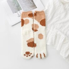 Animal Claws Coral Velvet Thick Striped Warm Short Socks Animal Claws Coral Velvet Thick Striped Warm Short Socks