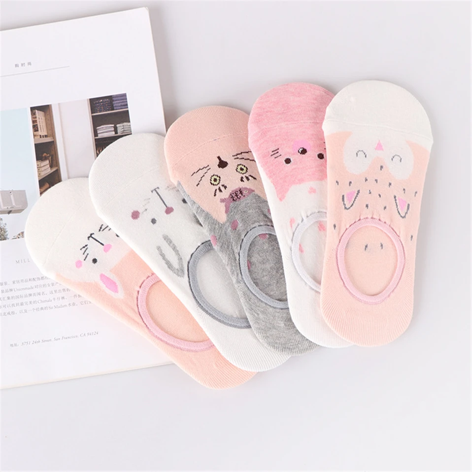 Kawaii Cartoon Casual Ankle Short Socks