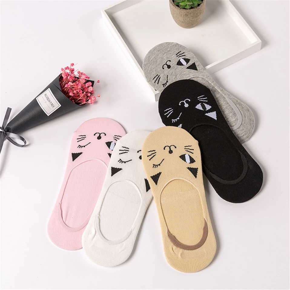 Kawaii Cartoon Casual Ankle Short Socks