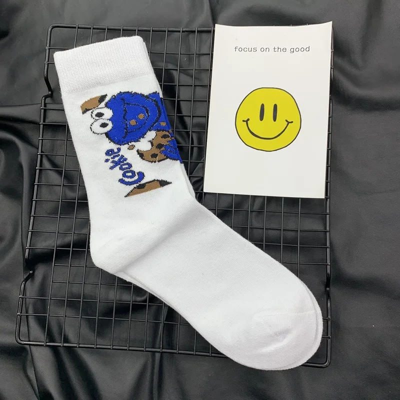 Kawaii Cartoon Elmo Cookie Monster Comfortable Cotton Socks
