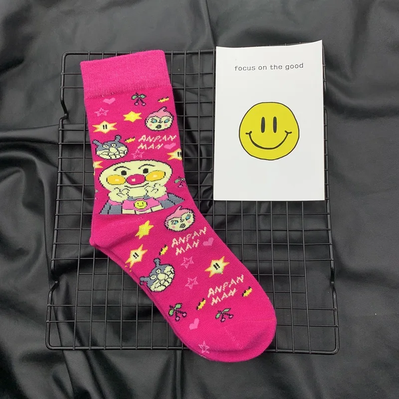 Kawaii Cartoon Elmo Cookie Monster Comfortable Cotton Socks
