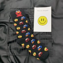Kawaii Cartoon Elmo Cookie Monster Comfortable Cotton Socks Kawaii Cartoon Elmo Cookie Monster Comfortable Cotton Socks