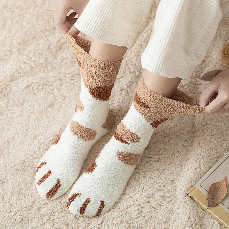 Kawaii Cat Paw Cartoon Harajuku Soft Warm Socks Kawaii Cat Paw Cartoon Harajuku Soft Warm Socks