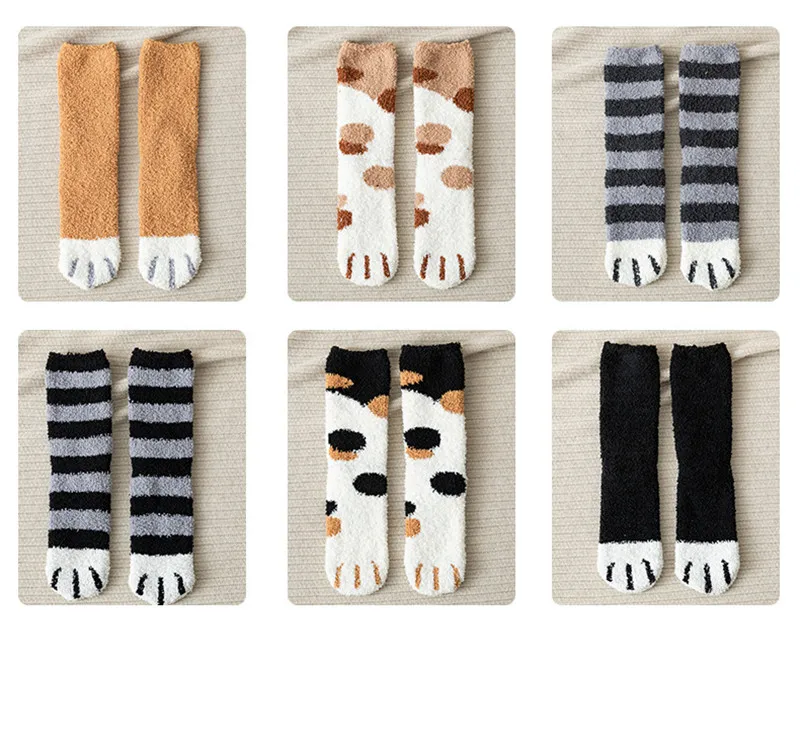 Kawaii Cat Paw Cartoon Harajuku Soft Warm Socks Kawaii Cat Paw Cartoon Harajuku Soft Warm Socks