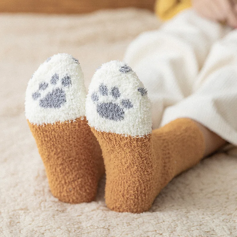 Kawaii Cat Paw Cartoon Harajuku Soft Warm Socks Kawaii Cat Paw Cartoon Harajuku Soft Warm Socks
