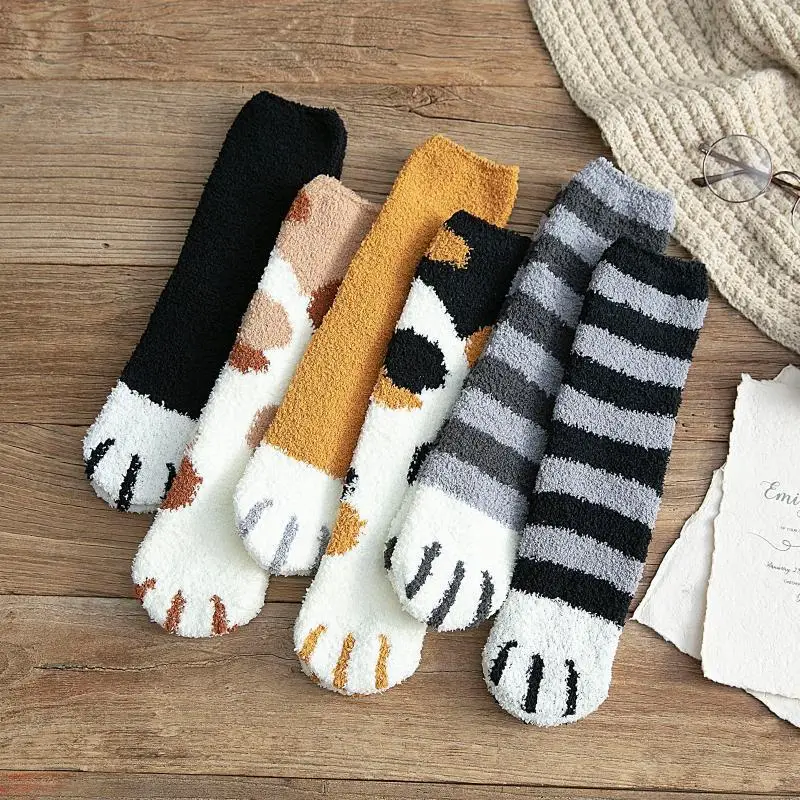 Kawaii Cat Paw Cartoon Harajuku Soft Warm Socks Kawaii Cat Paw Cartoon Harajuku Soft Warm Socks