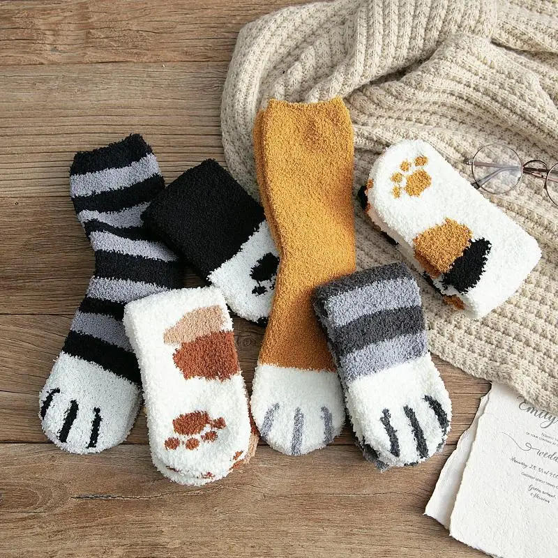 Kawaii Cat Paw Cartoon Harajuku Soft Warm Socks Kawaii Cat Paw Cartoon Harajuku Soft Warm Socks
