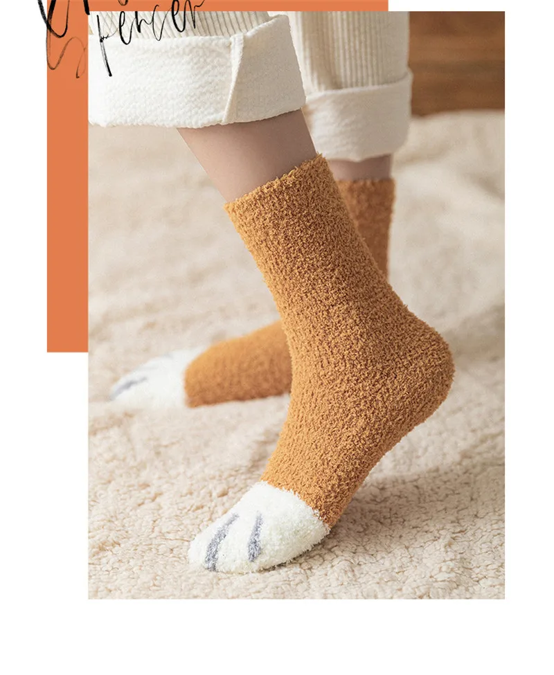 Kawaii Cat Paw Cartoon Harajuku Soft Warm Socks Kawaii Cat Paw Cartoon Harajuku Soft Warm Socks