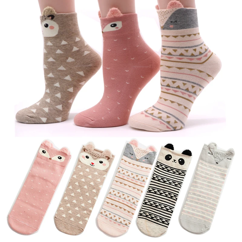 Kawaii Colorful Ankle Short Socks
