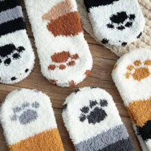 Kawaii Cat Paw Cartoon Thick Warm Socks Kawaii Cat Paw Cartoon Thick Warm Socks