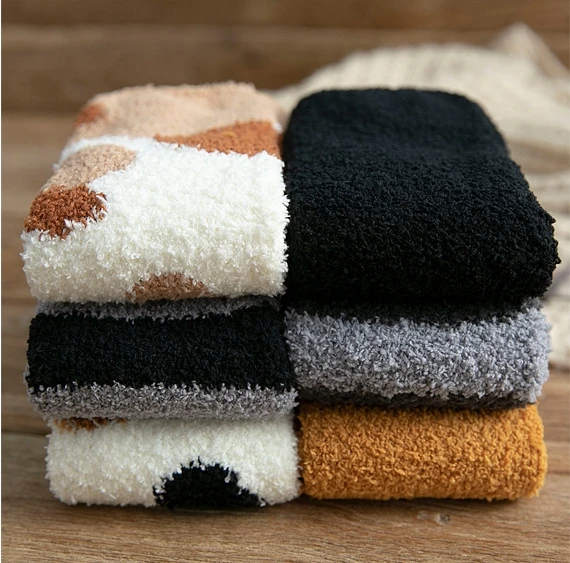Kawaii Cat Paw Cartoon Thick Warm Socks