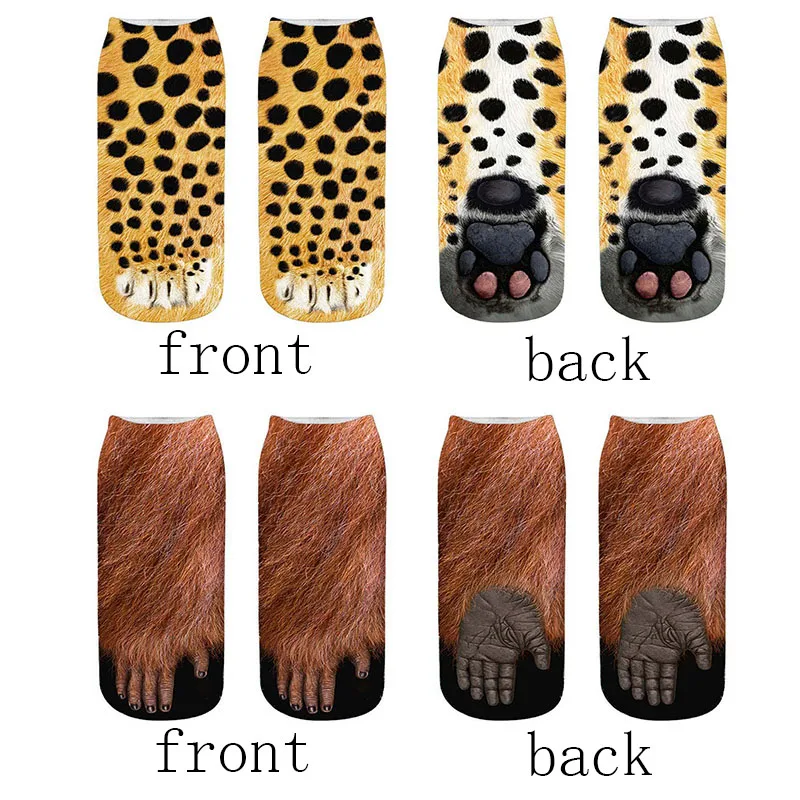 Kawaii 3D Animals Paw Print Low Cut Ankle Socks Kawaii 3D Animals Paw Print Low Cut Ankle Socks