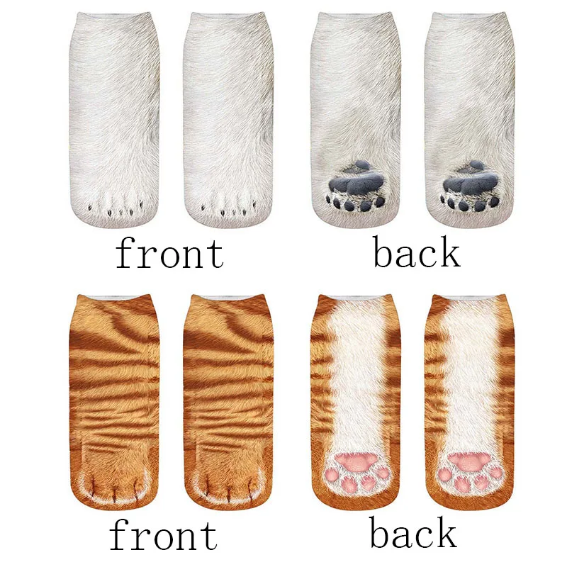 Kawaii 3D Animals Paw Print Low Cut Ankle Socks Kawaii 3D Animals Paw Print Low Cut Ankle Socks