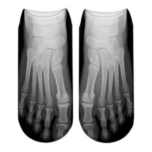 Hot 3D Printed Funny Skeleton Skull & Canvas Shoe Socks Hot 3D Printed Funny Skeleton Skull & Canvas Shoe Socks