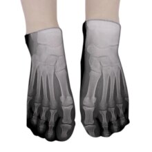 Hot 3D Printed Funny Skeleton Skull & Canvas Shoe Socks Hot 3D Printed Funny Skeleton Skull & Canvas Shoe Socks