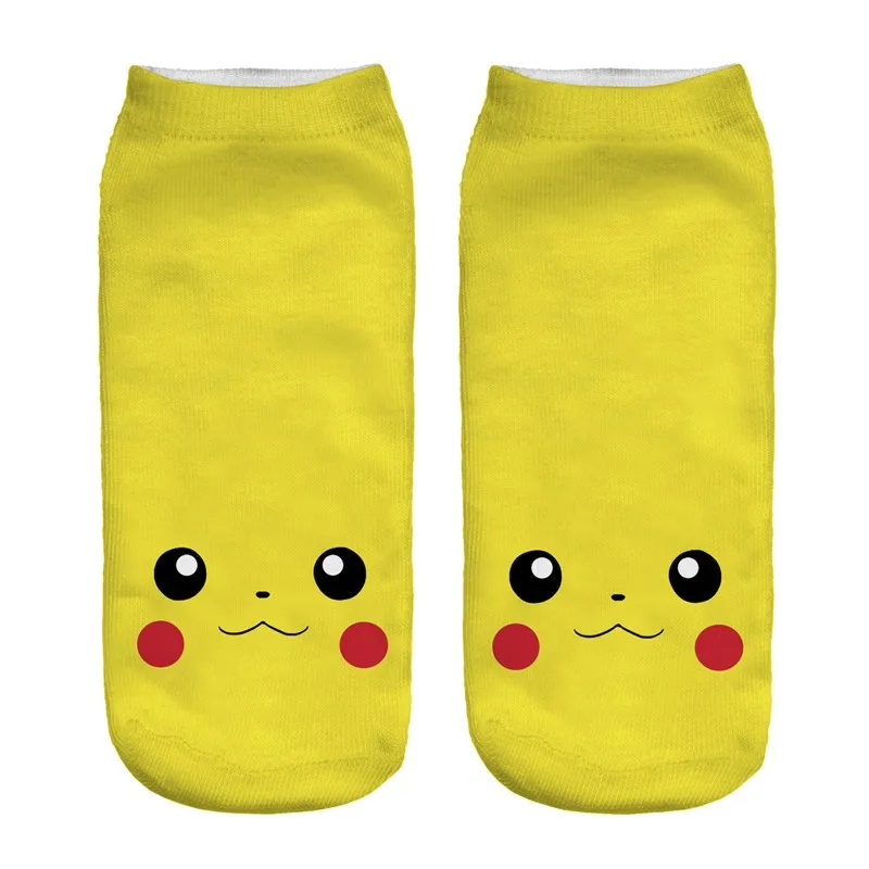 3D Printed Pokemon Anime Low Cut Ankle Socks