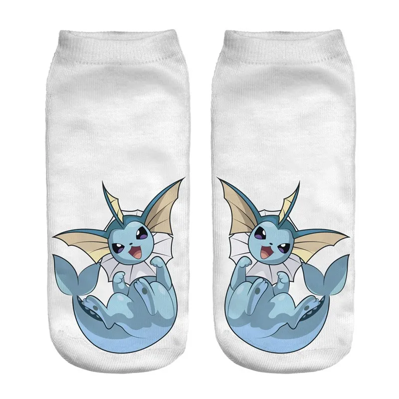 3D Printed Pokemon Anime Low Cut Ankle Socks