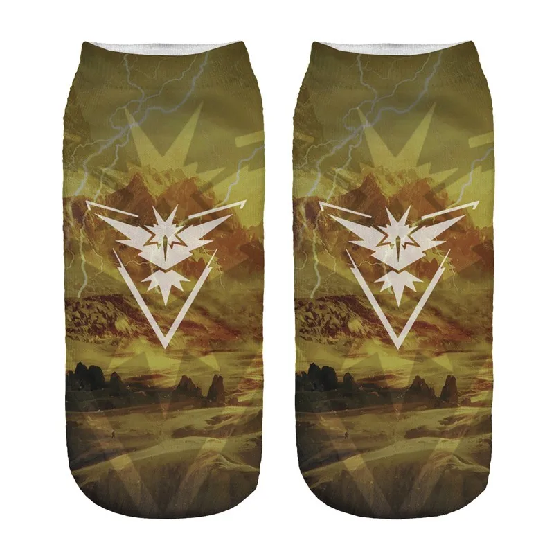 3D Printed Pokemon Anime Low Cut Ankle Socks