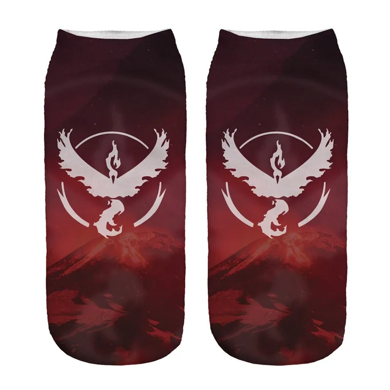 3D Printed Pokemon Anime Low Cut Ankle Socks