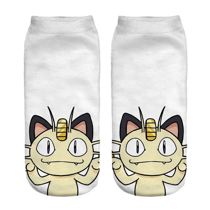 3D Printed Pokemon Anime Low Cut Ankle Socks