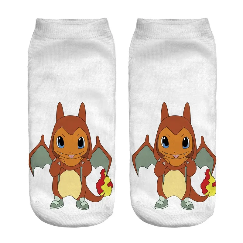 3D Printed Pokemon Anime Low Cut Ankle Socks