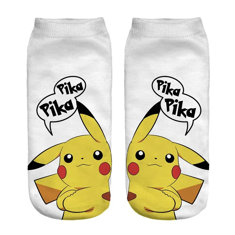3D Printed Pokemon Anime Low Cut Ankle Socks