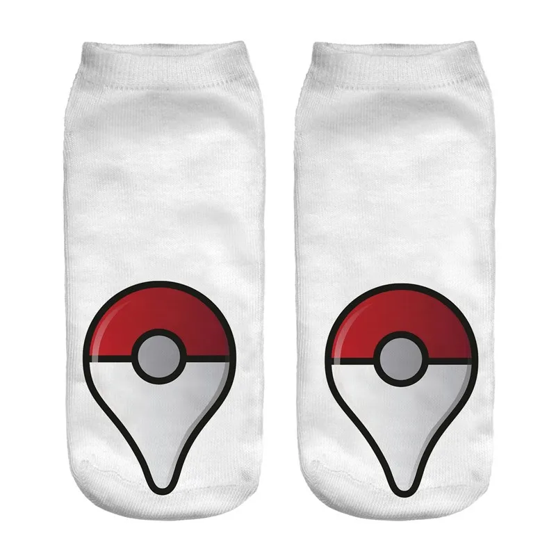 3D Printed Pokemon Anime Low Cut Ankle Socks