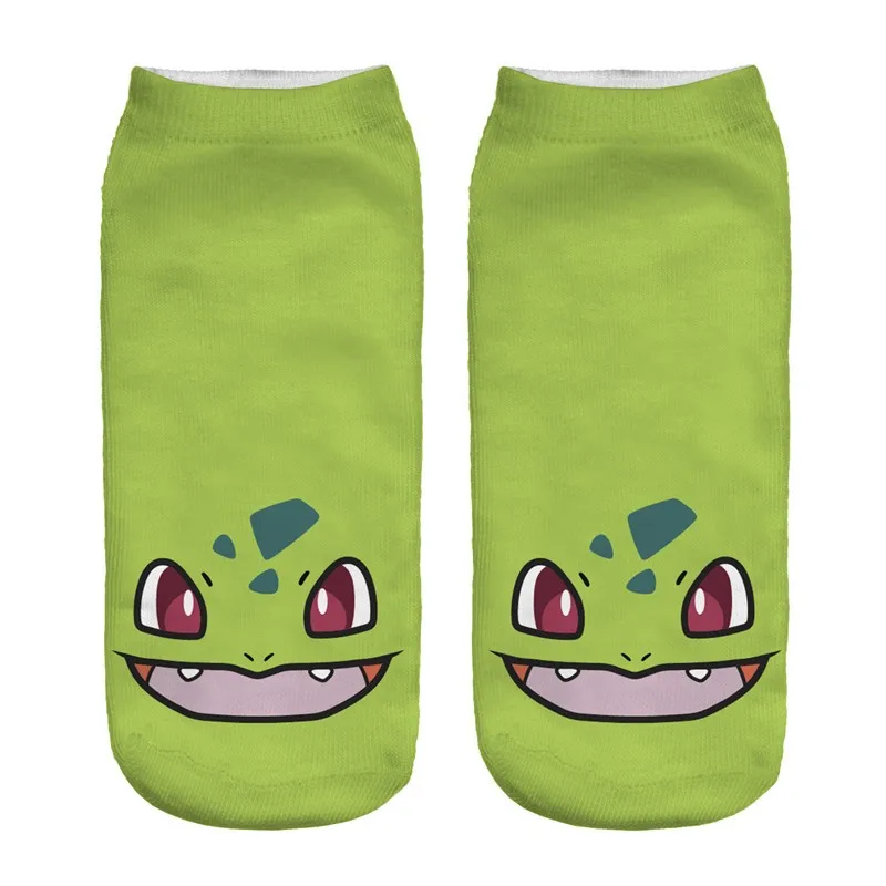 3D Printed Pokemon Anime Low Cut Ankle Socks