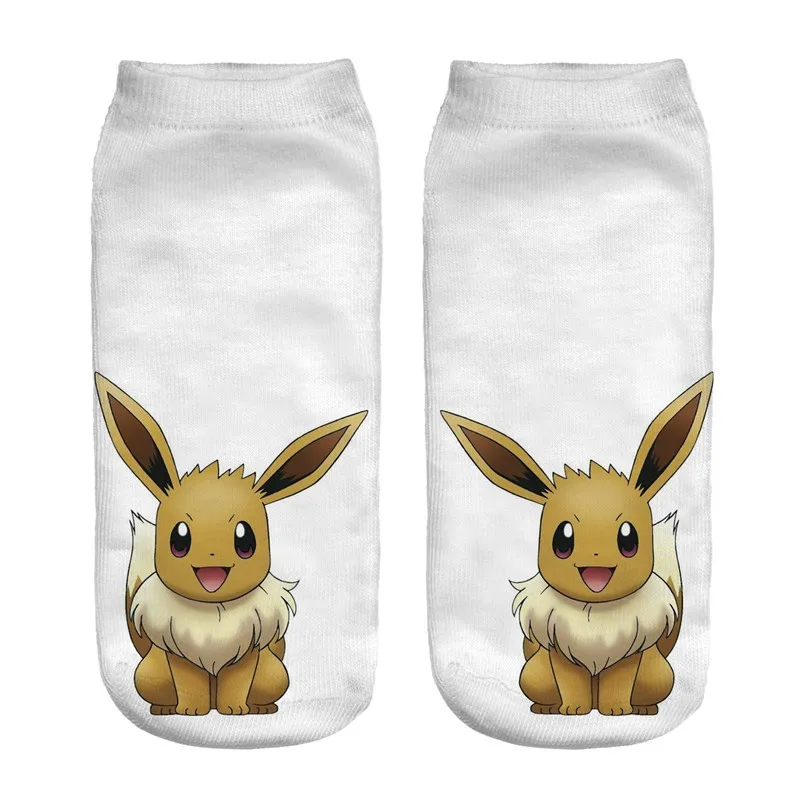 3D Printed Pokemon Anime Low Cut Ankle Socks