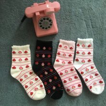 Lovely Sweet Strawberry Cotton Socks Lovely Sweet Strawberry Cotton Socks