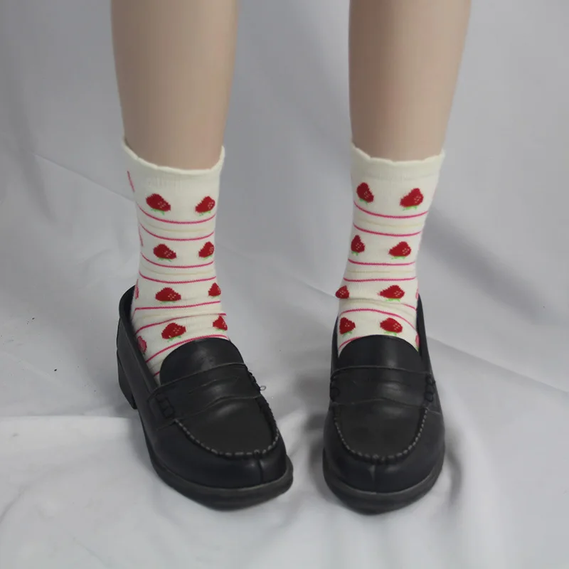 Lovely Sweet Strawberry Cotton Socks