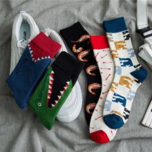 Kawaii Crocodile Whale Printing Pattern Art Socks Kawaii Crocodile Whale Printing Pattern Art Socks