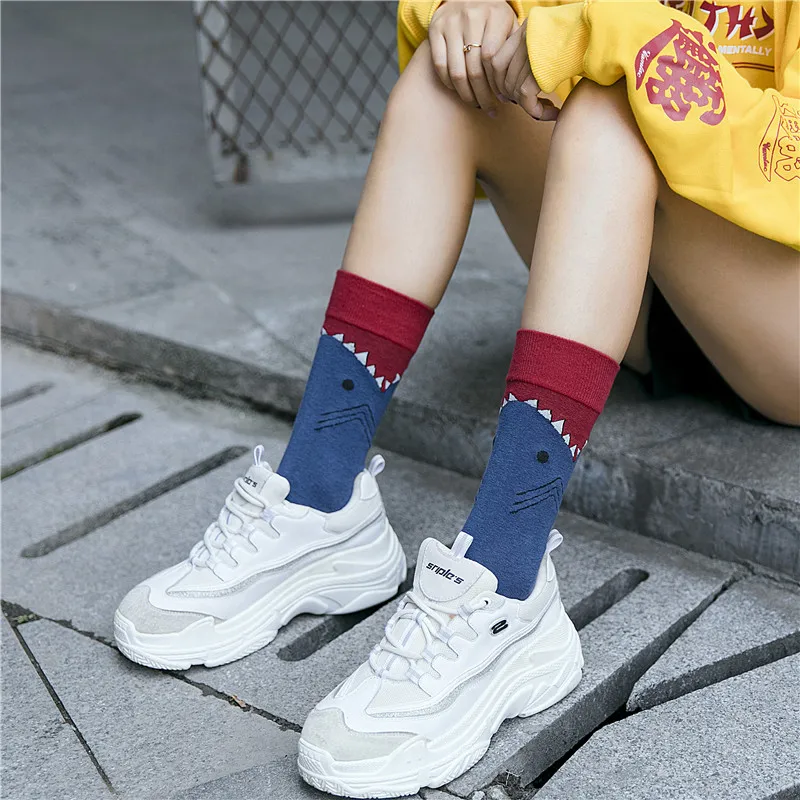 Kawaii Crocodile Whale Printing Pattern Art Socks