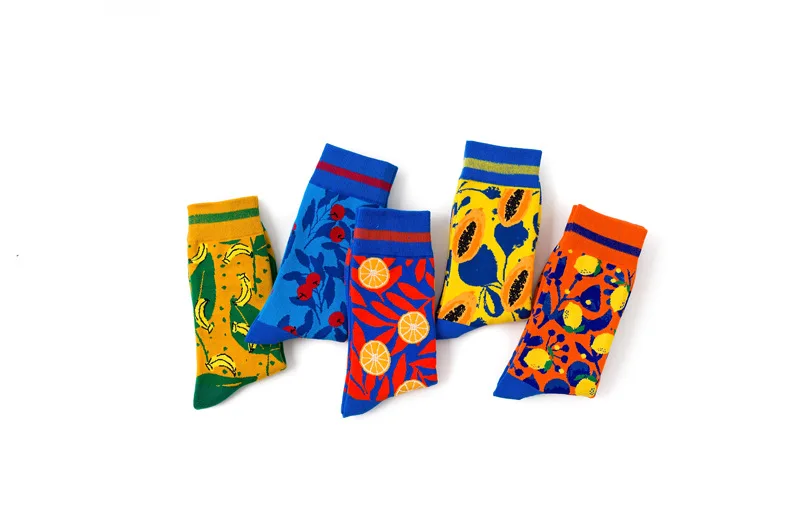 Fruit Banana Cherry Lemon Papaya Streetwear Ankle Socks Fruit Banana Cherry Lemon Papaya Streetwear Ankle Socks