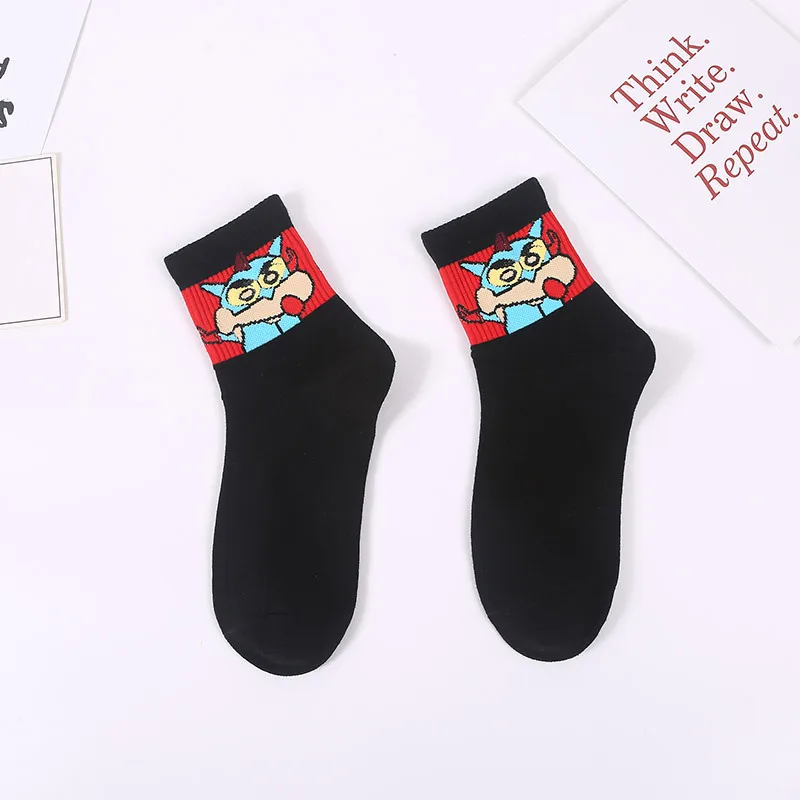 Kawaii Crayon Shin-Chan Cartoon Casual Funny Socks