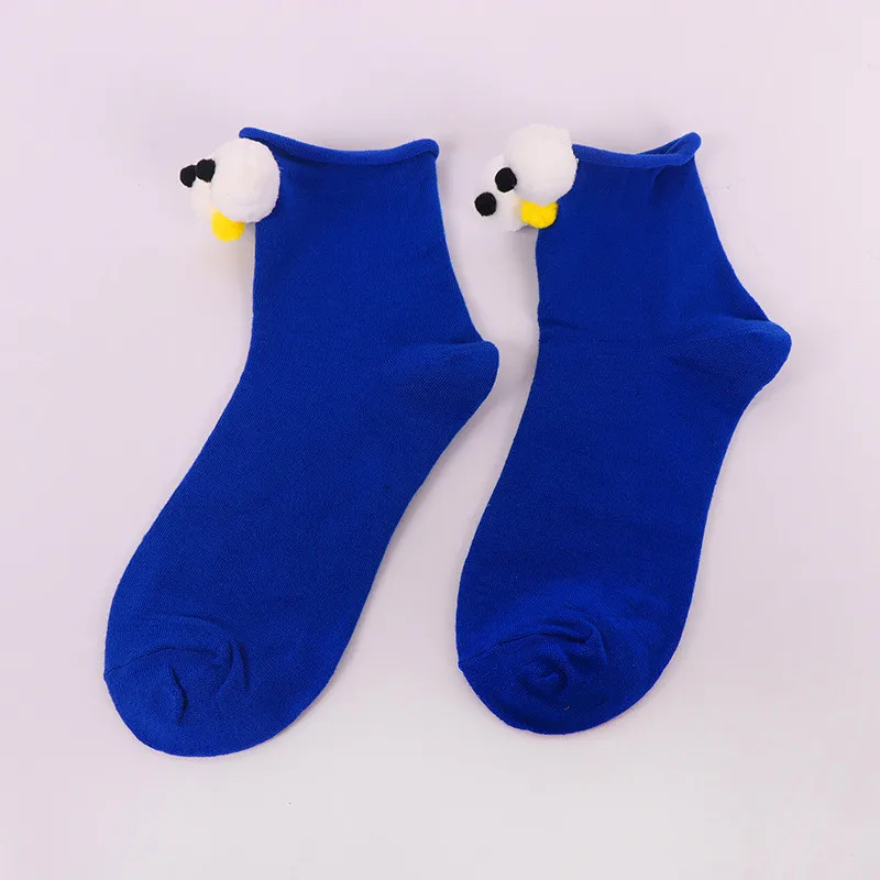 Big Eyes Patterned Candy Colors Cartoon Funny Socks