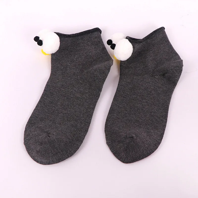 Big Eyes Patterned Candy Colors Cartoon Funny Socks