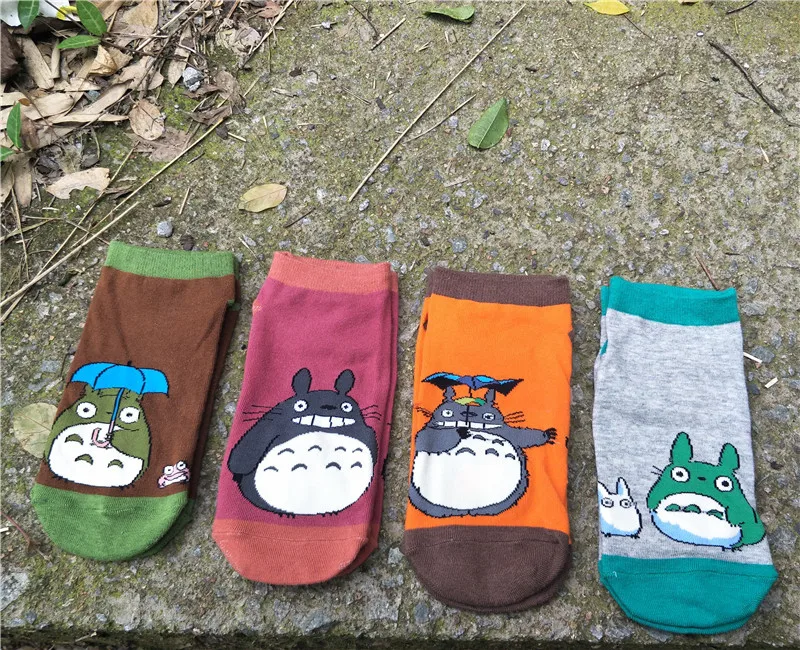 Totoro Cartoon Pattern Kawaii Socks