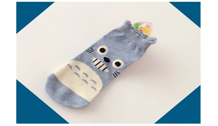 3 Pairs Kawaii Cartoon Totoro Casual Short Socks