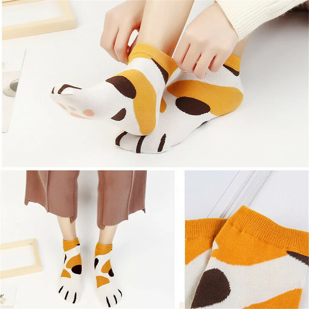 Kawaii Cat Claws Cotton Socks
