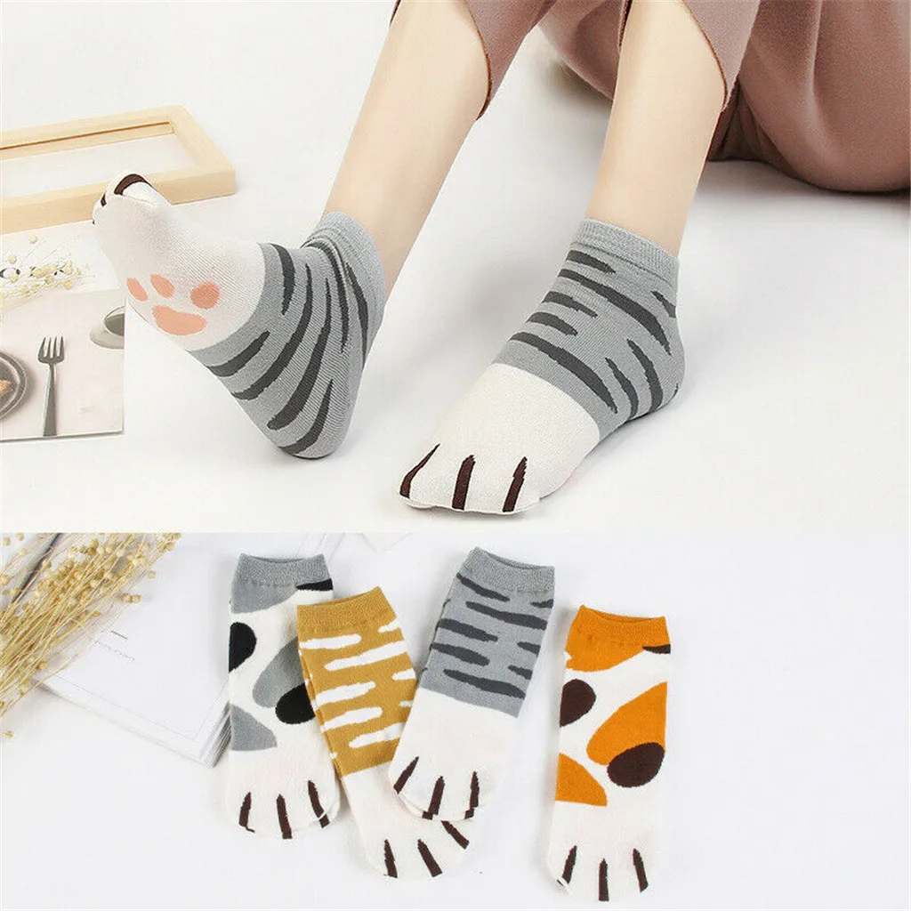 Kawaii Cat Claws Cotton Socks