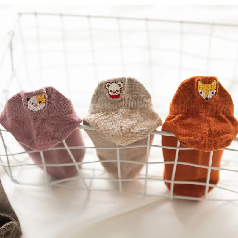 Soft Kawaii Animal Embroidery Socks Soft Kawaii Animal Embroidery Socks