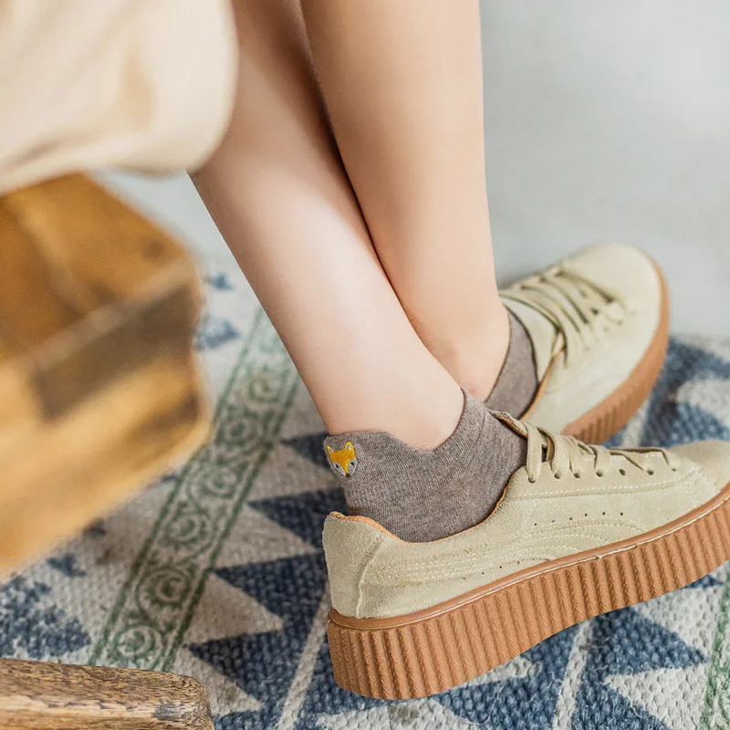 Soft Kawaii Animal Embroidery Socks Soft Kawaii Animal Embroidery Socks