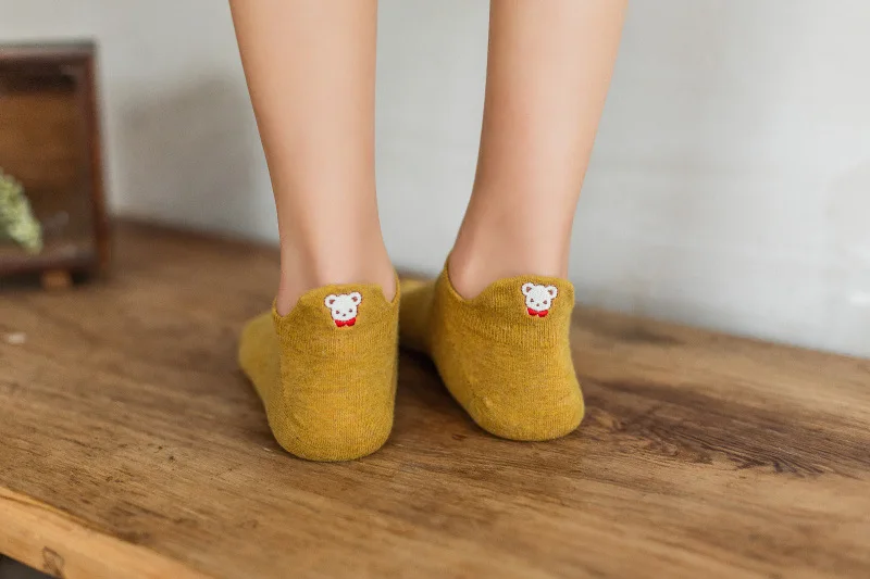 Soft Kawaii Animal Embroidery Socks Soft Kawaii Animal Embroidery Socks