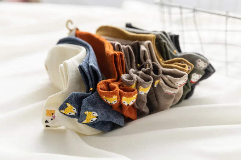 Soft Kawaii Animal Embroidery Socks Soft Kawaii Animal Embroidery Socks
