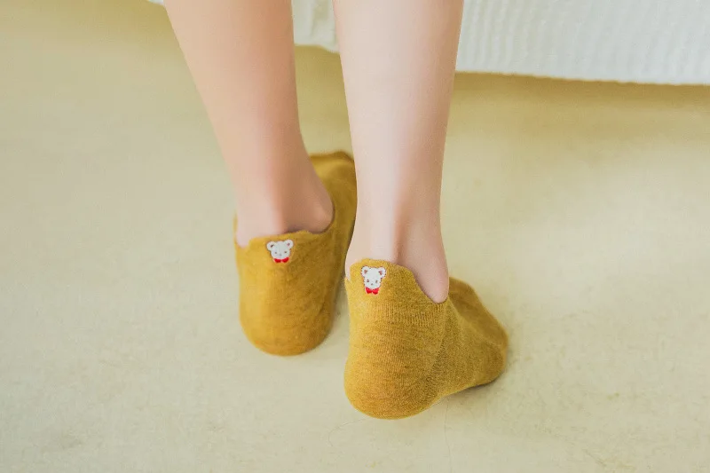 Soft Kawaii Animal Embroidery Socks Soft Kawaii Animal Embroidery Socks