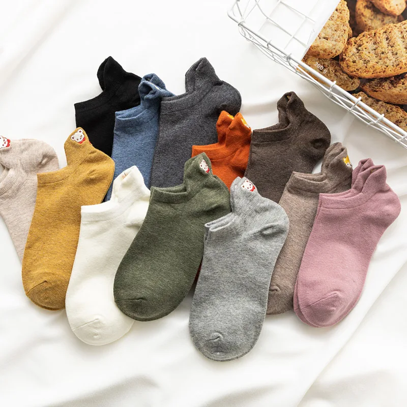 Soft Kawaii Animal Embroidery Socks Soft Kawaii Animal Embroidery Socks