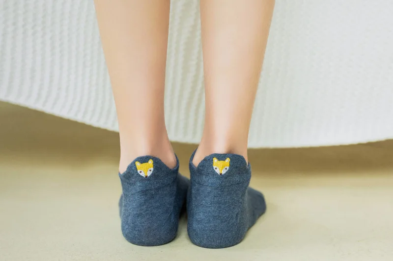 Soft Kawaii Animal Embroidery Socks Soft Kawaii Animal Embroidery Socks