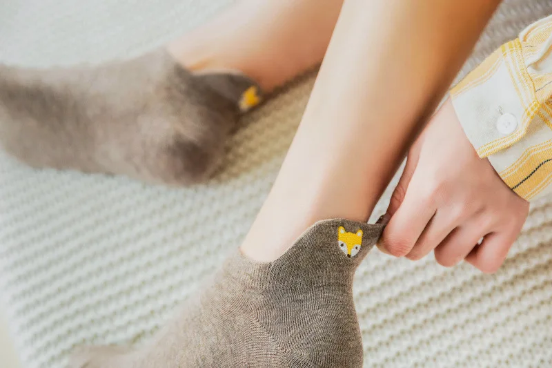 Soft Kawaii Animal Embroidery Socks Soft Kawaii Animal Embroidery Socks