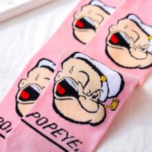 Spinach Popeye Olive Cartoon Kawaii Short Socks Spinach Popeye Olive Cartoon Kawaii Short Socks